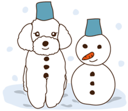 My sweetie,Toy poodle!! sticker #7158003