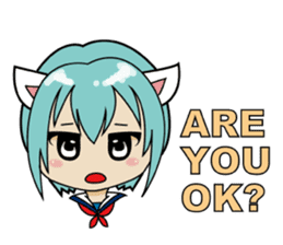 Kawaii girls collection sticker #7158016