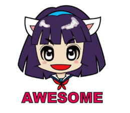 Kawaii girls collection sticker #7158026