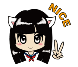 Kawaii girls collection sticker #7158029