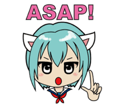 Kawaii girls collection sticker #7158033