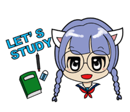 Kawaii girls collection sticker #7158037