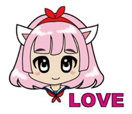 Kawaii girls collection sticker #7158038