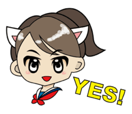 Kawaii girls collection sticker #7158040