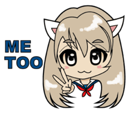 Kawaii girls collection sticker #7158041