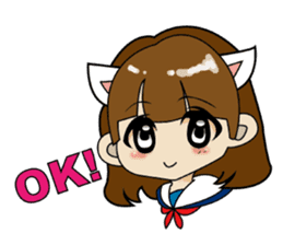 Kawaii girls collection sticker #7158042