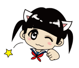 Kawaii girls collection sticker #7158043
