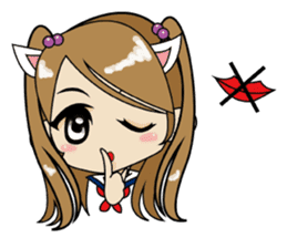 Kawaii girls collection sticker #7158045