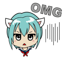 Kawaii girls collection sticker #7158047