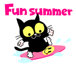 Communication of the cat / Summer sticker #7158770