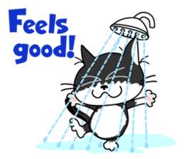 Communication of the cat / Summer sticker #7158771