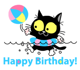 Communication of the cat / Summer sticker #7158800