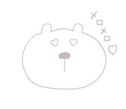 bear-single color-2 sticker #7158809