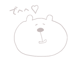 bear-single color-2 sticker #7158810