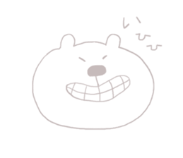 bear-single color-2 sticker #7158811