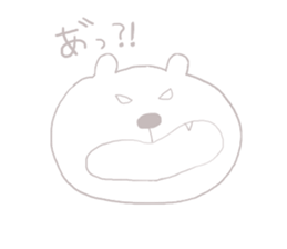 bear-single color-2 sticker #7158818