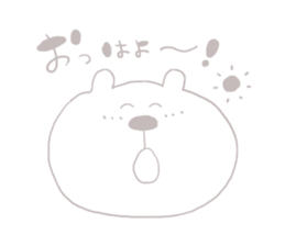 bear-single color-2 sticker #7158842