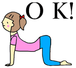 Yoga girl(English) sticker #7160228