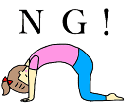 Yoga girl(English) sticker #7160229