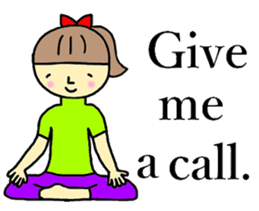 Yoga girl(English) sticker #7160248