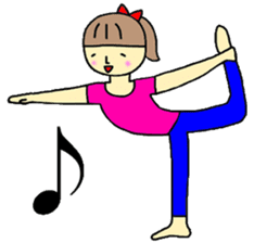 Yoga girl(English) sticker #7160260