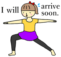 Yoga girl(English) sticker #7160261