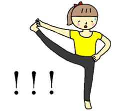 Yoga girl(English) sticker #7160263