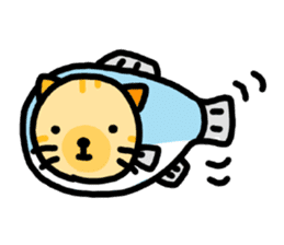 tsuri meow sticker #7161239