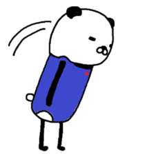 Greco-Roman style panda sticker #7161565