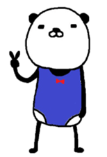 Greco-Roman style panda sticker #7161569