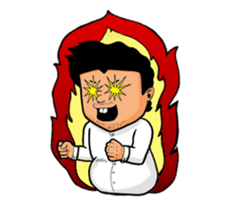 Rookie Japanese businessman "nabe"stamp sticker #7161659