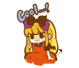 Alice on Halloween day sticker #7161723
