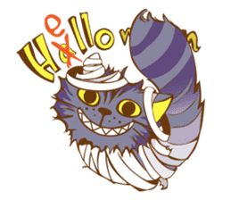 Alice on Halloween day sticker #7161726