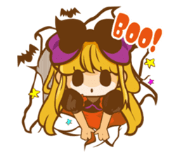 Alice on Halloween day sticker #7161729