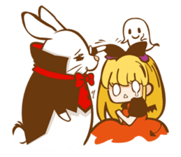 Alice on Halloween day sticker #7161733