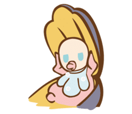 Alice on Halloween day sticker #7161757