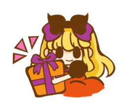 Alice on Halloween day sticker #7161759