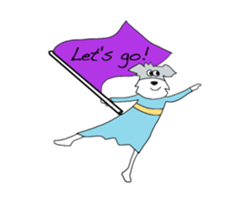 Schnauzer Jackie at the Marching Band sticker #7161907