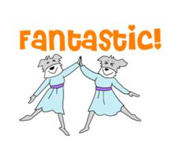 Schnauzer Jackie at the Marching Band sticker #7161912