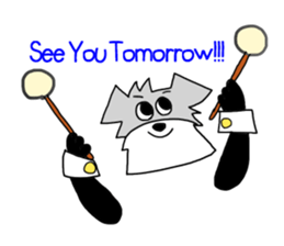 Schnauzer Jackie at the Marching Band sticker #7161927