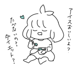 Sayoko and Mysterious monster. sticker #7162132