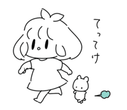 Sayoko and Mysterious monster. sticker #7162138