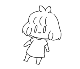 Sayoko and Mysterious monster. sticker #7162144