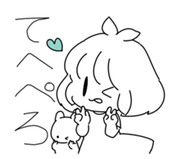 Sayoko and Mysterious monster. sticker #7162150