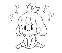 Sayoko and Mysterious monster. sticker #7162159