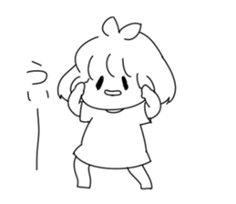 Sayoko and Mysterious monster. sticker #7162165