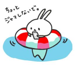 Rabbit with Float. sticker #7162170