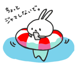 Rabbit with Float. sticker #7162170