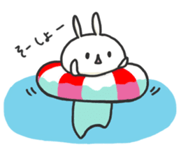Rabbit with Float. sticker #7162188
