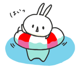 Rabbit with Float. sticker #7162198
